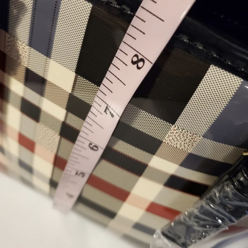 Stylish Plaid Mini Tote Bag